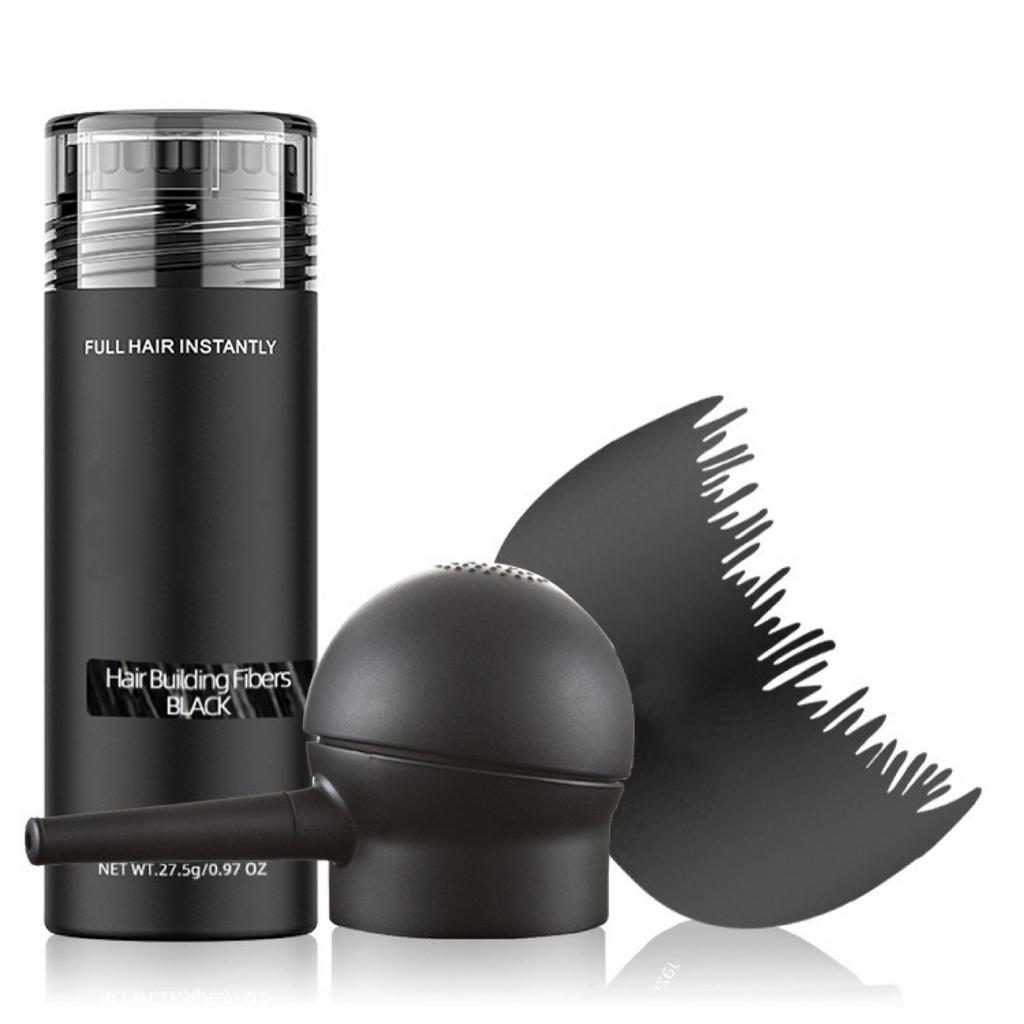 TOPP Hairline Powder Hair Building Fibers Temporary Hair Thickening Concealer Hair Loss Concealer Fibers Natural Black 30g