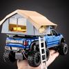 1/24 Ford Raptor Pickup Truck Model, Removable Simulated Alloy RV, Off-road Toy Car with Sound and Light, Boy's Birthday Gift