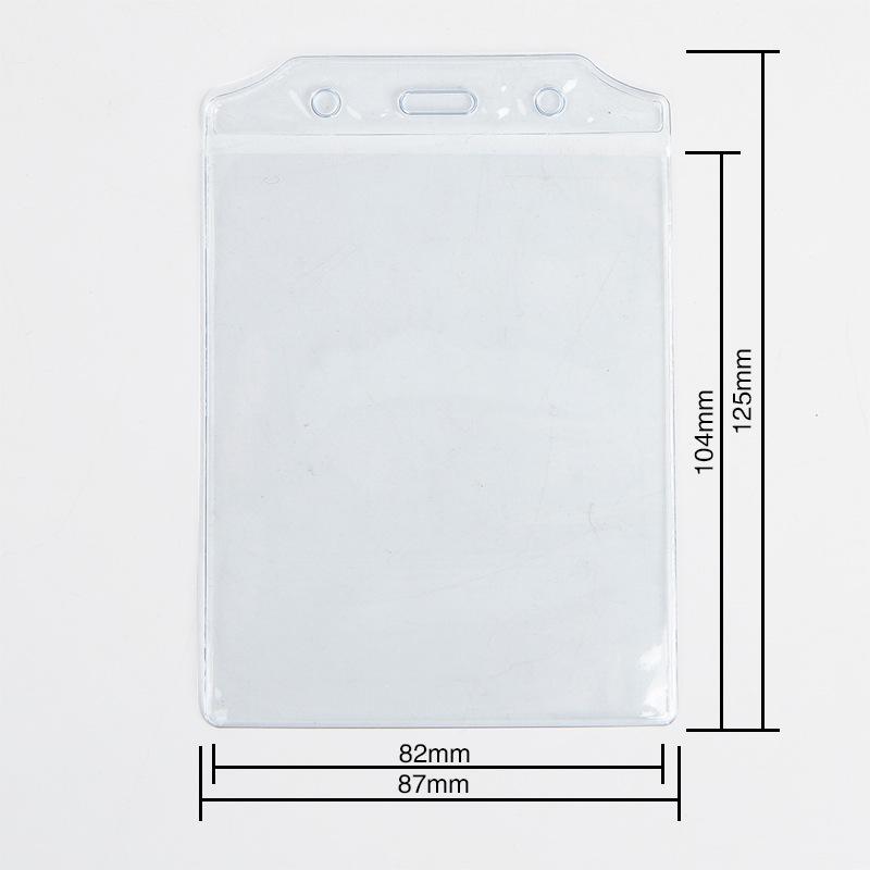 Clear PVC ID Badge Holder with Lanyard