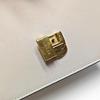 [Pre-Owned] Sylvie Gold Buckle Striped Web Leather Mini Tote Shoulder Crossbody Bag - Very Good #MO43HP