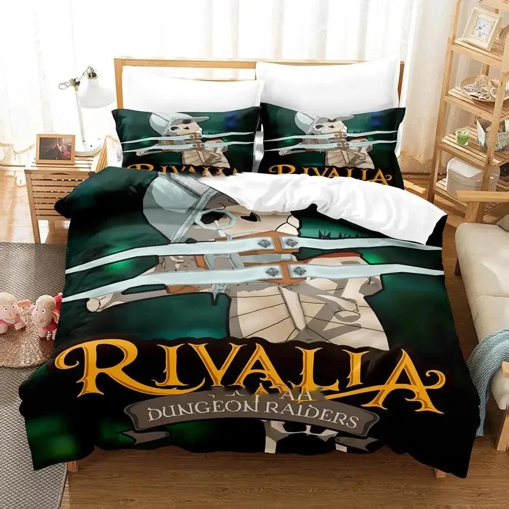 Game Rivalia Dungeon Raiders Comfortable Duvet Quilt Cover Pillowcase Bedding Set Children Bedroom Decoration Home Textile
