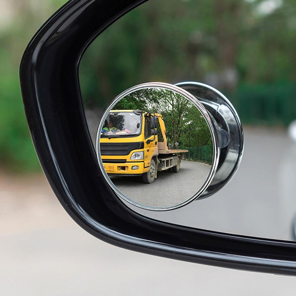 Blind Spot Car Mirror | Rimless Round Convex Car Mirror