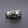 S925 Silver Ring Personalized Ring Retro Skull Men's Ring Motorcycle Skull Ring for Men and Women