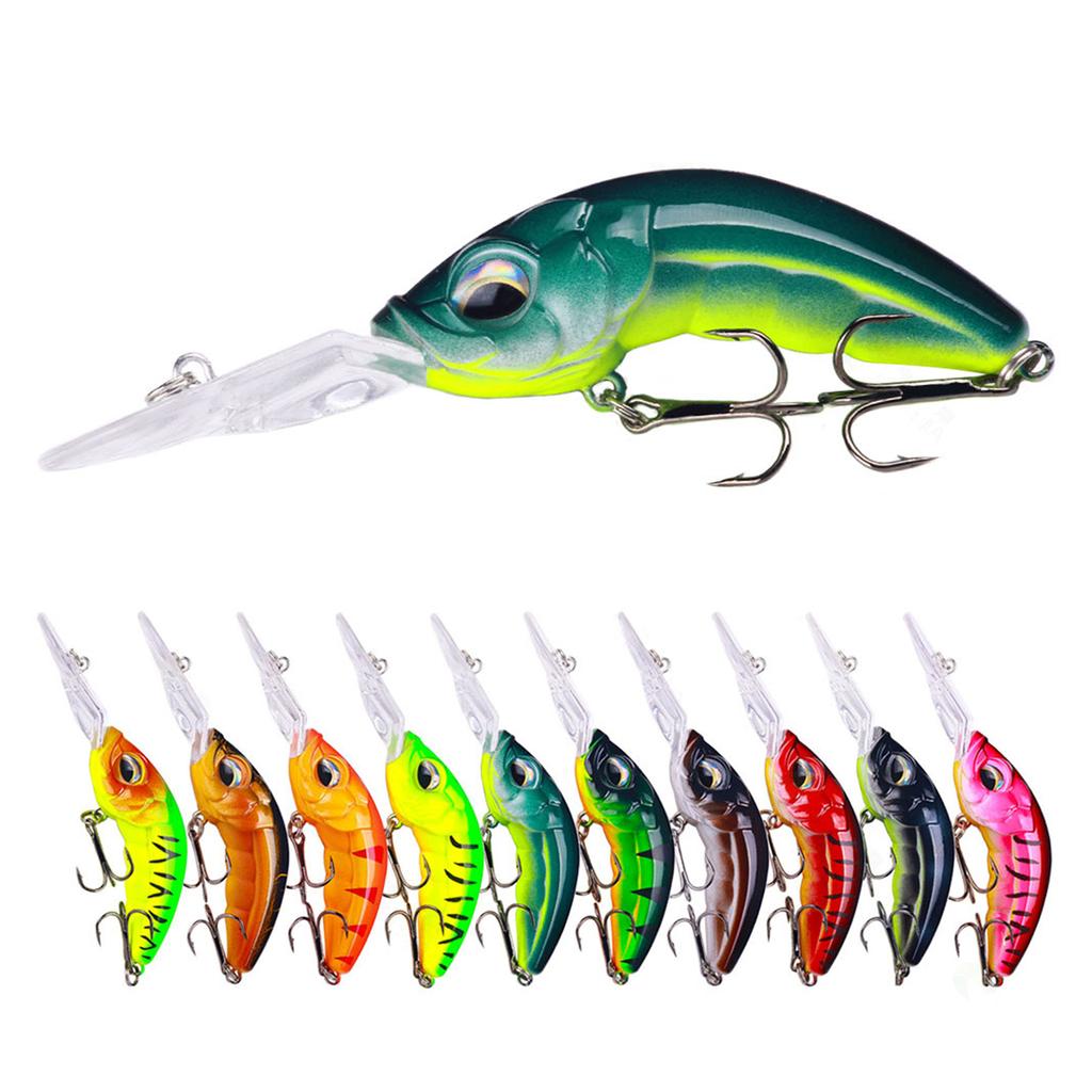 Fishing Lures 10.3cm Hard Baits Minnow Lures Trebles Hook Swimbait Fishing Baits Crankbait Sinking Lures for Bass Trout