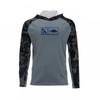 HUK Ice Silk Fishing Shirt Lightweight Breathable Quick Dry Long Sleeve Hooded Wear Anglers