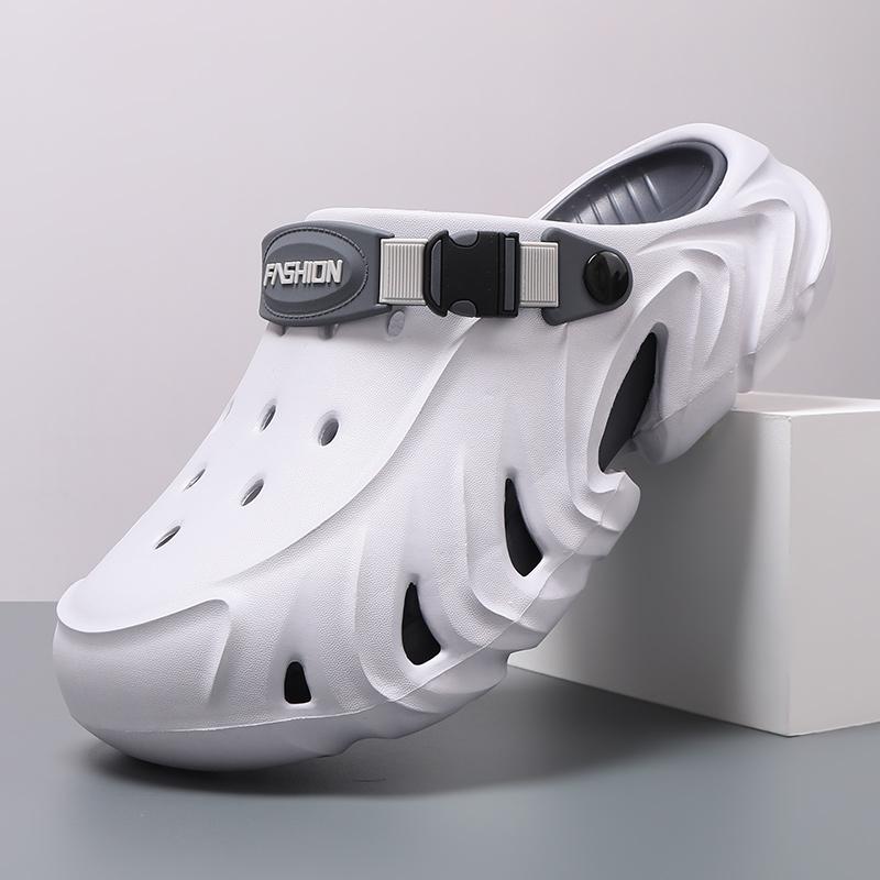 Men Closed Toe Clog Sandals Summer Outdoor Beach Slip On EVA Garden Shoes Non Slip Comfort 40-45 for Outdoor Walking Travel