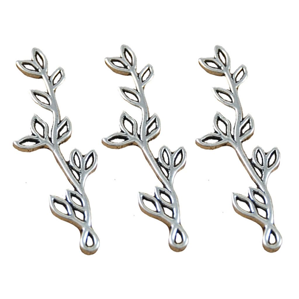 20Pcs Unique Hollow Tree Leaf Charm Pendant Link Connector DIY Making Gift