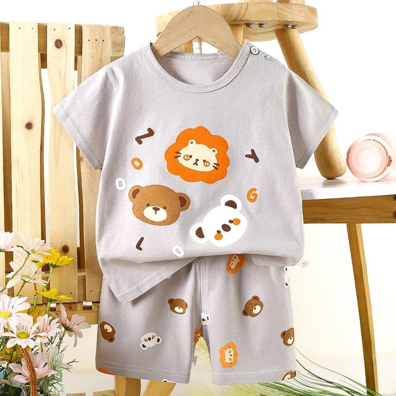 2pcs/set Children's Sets Kids Clothes Boys Girls T-shirt Shorts Summer Cotton Short Sleeve Baby Children Clothing Toddler Suit