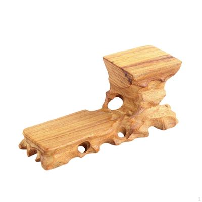 Retro Wooden Base Flower Pot Creative Teapot Flowerpot Ornaments Display Stand Home Office