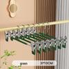 Stainless Steel Non-Slip Clothes Hanger with Plastic-Dipped Pants and Skirt Clips - Traceless Storage Solution