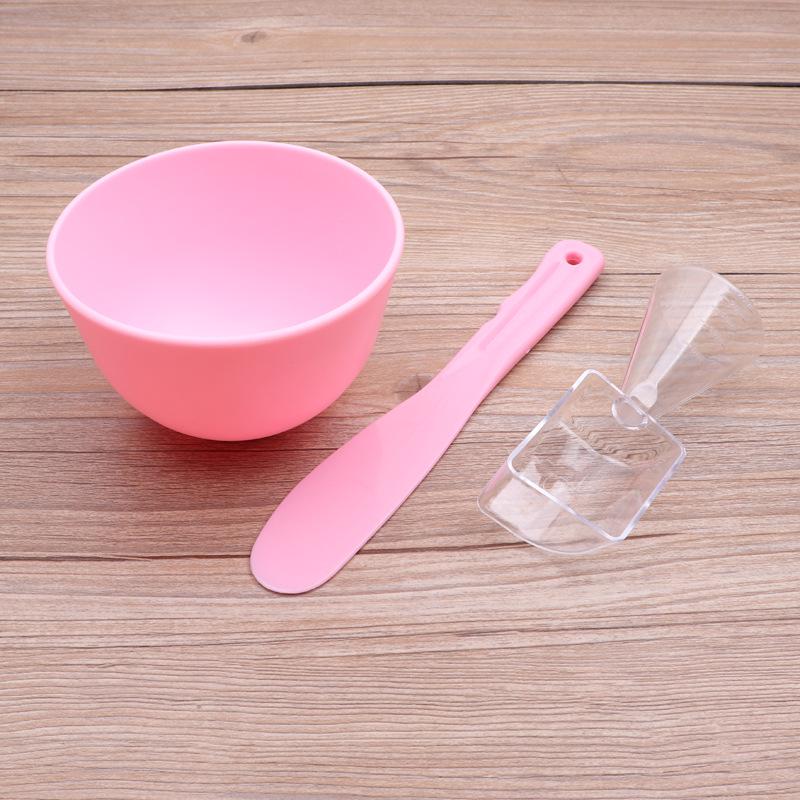 Silicone DIY Beauty Mask Kit: Bowl, Brush, Stick & Measuring Spoon