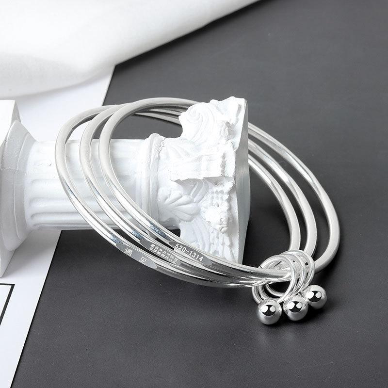 Three Lives Three Worlds Pure Silver Bracelet With Preserved Flower Box Romantic Qixi Gift For Her