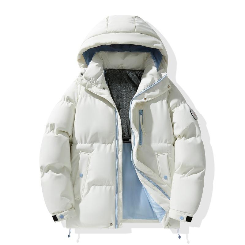 Autumn and Winter New Graphene Cotton Coat Couple's Same Style Bread Coat Hooded Cotton Jacket Thickened Winter Coat