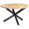 Day and Night - Day and Night Round Solid Mango Wood Dining Table 120x76 Cm