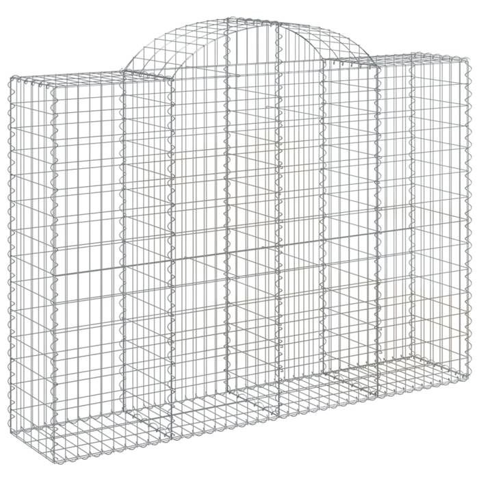 VidaXL Gabion Basket, Gabion Cage, Gabion Wall, Stone Basket, Gabion for Stone Garden Patio Outdoor, 153497
