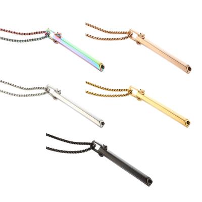 Collier de soulagement de l'anxiété Collier de respiration pour femmes hommes Cadeau de Saint-Valentin Anniversaire, Collier avec pendentif sifflet de soulagement du stress
