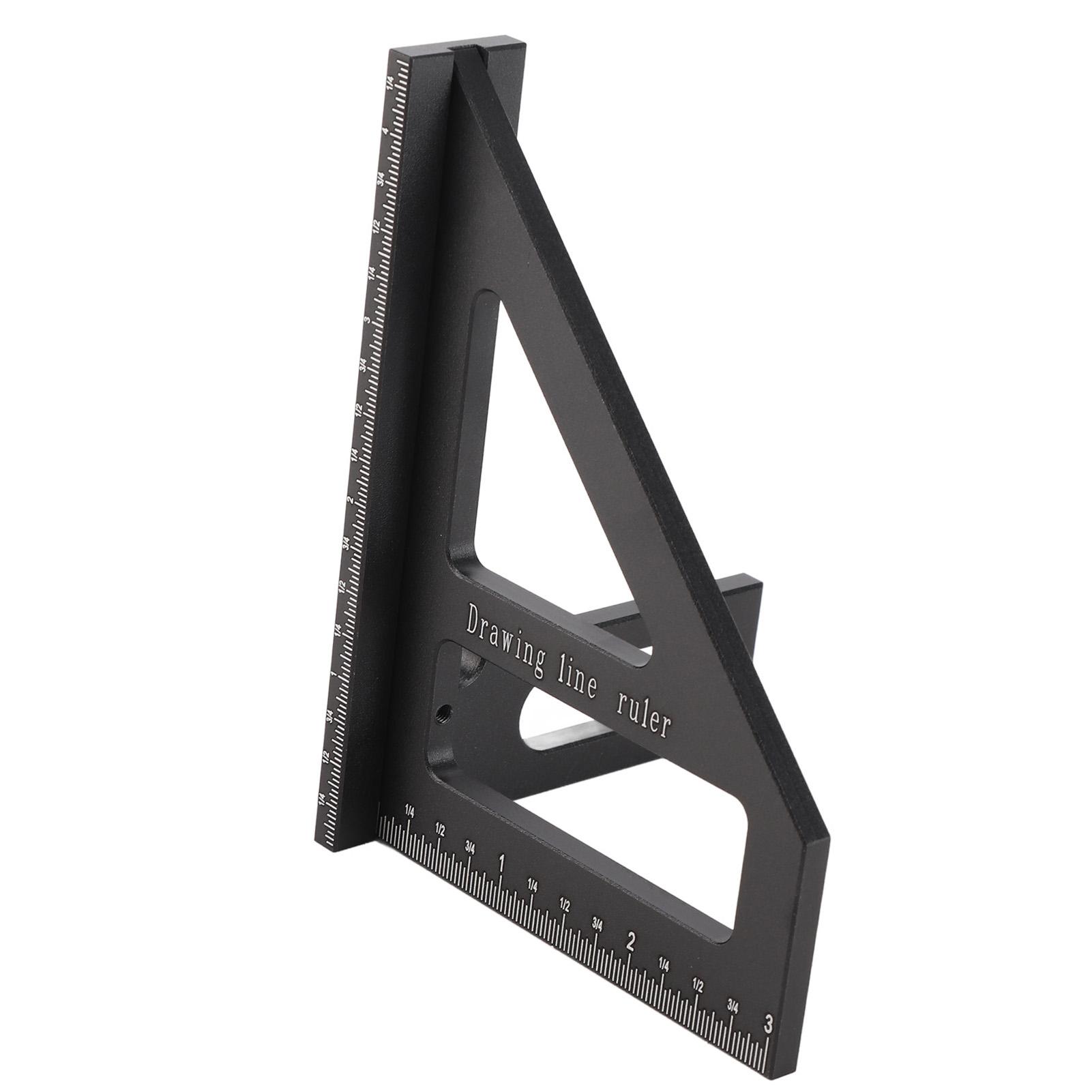 

Деревообрабатывающий квадратный транспортир 45 90 градусов, угломер, треугольная линейка, разметочный инструмент для