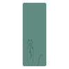 Premium Natural Rubber Yoga Mat - Non-slip, Sweat-absorbing, Extended, and Widened Plank Support.