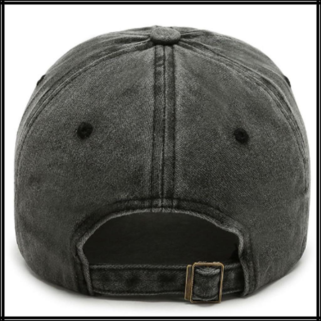 Baseball English CA970 [White Fang] Hat, Cap, Letters, Brim, Stylish, Fashionable, Cool, Men's, Women's, (Black)