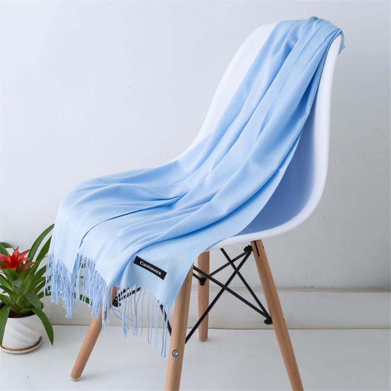 Summer Women Hijab Scarf Thin Shawls And Wraps Lady Solid Female Hijab Stoles Long Cashmere Pashmina Foulard Head Scarves