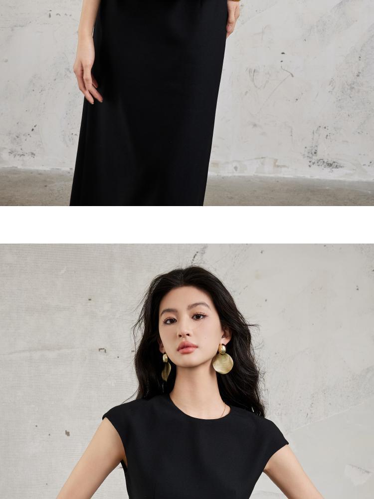 Hepburn-Style Elegant Women's Sleeveless Top & Skirt Set for Summer 2026