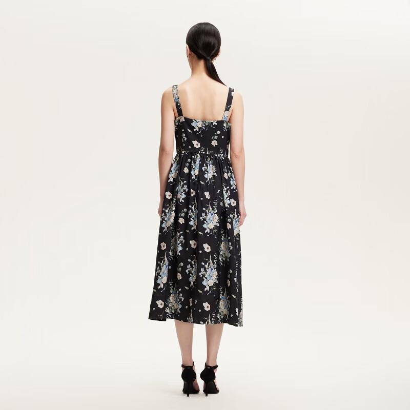 VEROMODA 2025 Spring Printed A-Line Strappy Midi Dress