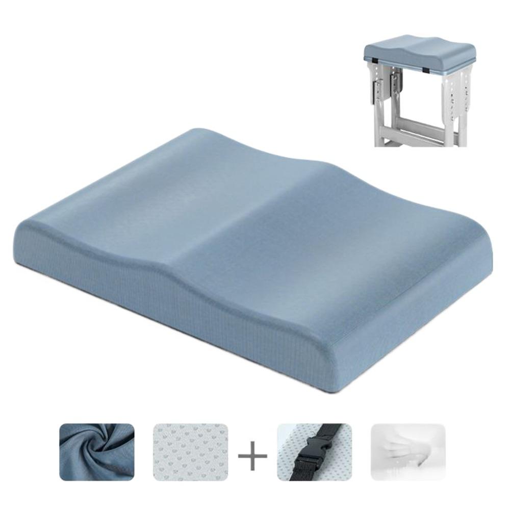 

Non-slip Hemorrhoid Seat Cushion Ergonomic Office Seat Pads Car Seat Cushion Student 38*35*4cm светло-синий