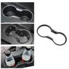 Car Water Cup Holder Decoration Frame Trim Cover For Ford Mustang 2015-2023 Car Accessories Carbon Fiber Pattren ABS Sticker