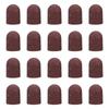 20 Pieces Practical 80-180 Grit Sanding Caps Great For Nail Cutters Suitable For Manicure Pedicure And Podiatry
