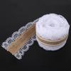 Ribbon White Burlap Lace Ribbon Jute Vintage Hessian Jute Ribbon Lace Jute Lace Ribbon Wedding Decoration