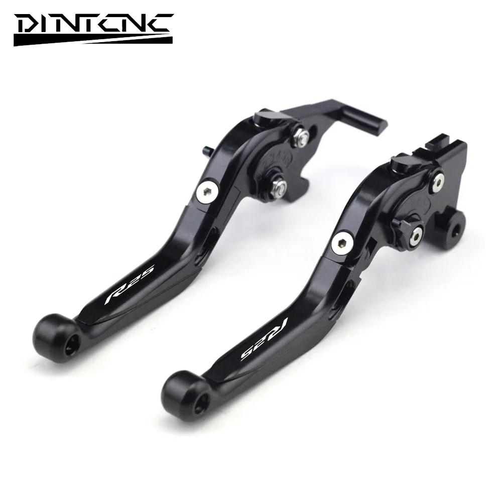 

Motorcycle Clutch Front Brake Tie Rod For YAMAHA YZFR3 YZFR25 2014-2022 Folding Telescopic Adjustment Lever YZF R3 R25 2021 R25 logo Black