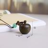 Aromatherapy Wooden Acorn Solid Perfume Balls with Glass Lotus Pod