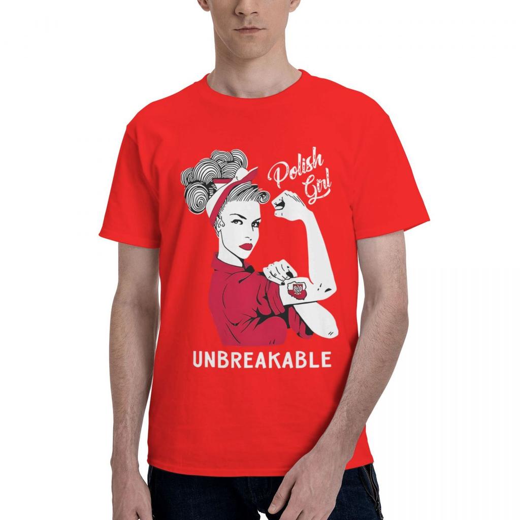 Unbreakable Polish Flag 100 Cotton Casual Breathable Confortable Top Football Shirts 2025 Tshirts Men