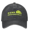 Pickleball Dink Responsibly Baseball Caps Merchandise For Unisex Classic Distressed Washed Hats Paddle Sport Dad Hat Adjustable