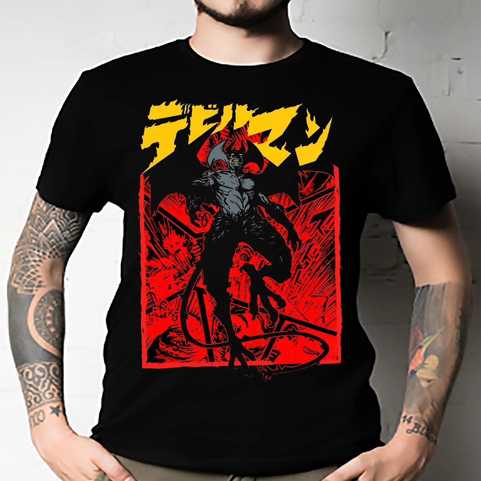 Men s and Women s T-shirts Devilman Crybaby,Akira Fudo,Ryo Asuka,Manga,Japanese All Size XXXL