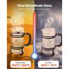 VEVOR French Press Coffee Maker, 1 Liter Borosilicate Glass Coffee Press Tea Maker with Stainless Steel Filter
