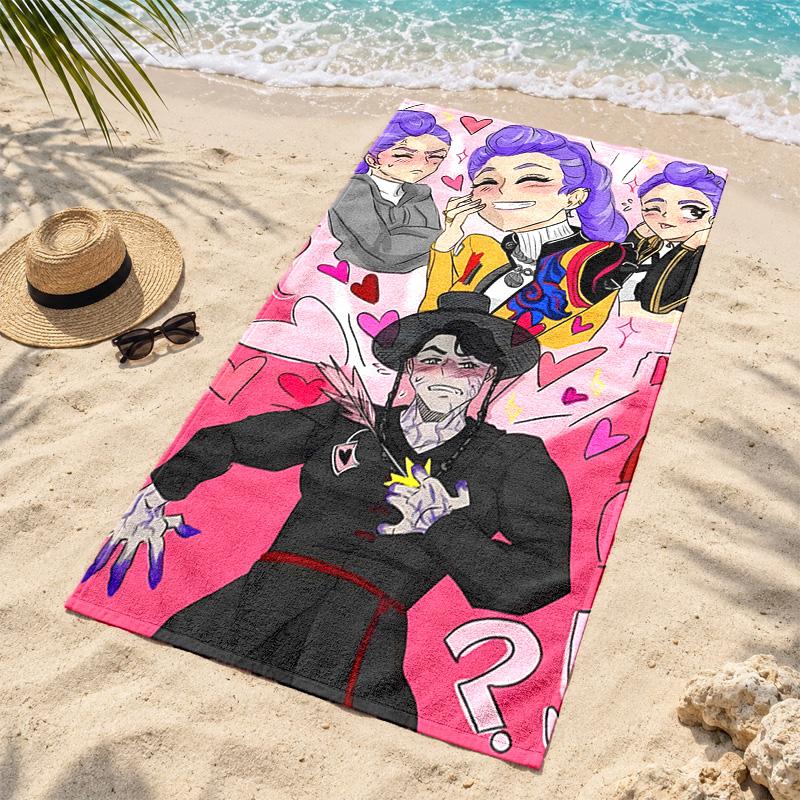 Kpop demon hunters Microfiber Beach Towel Quick Dry Sand Free Lightweight Beach Towels for Travel Swimming Camping