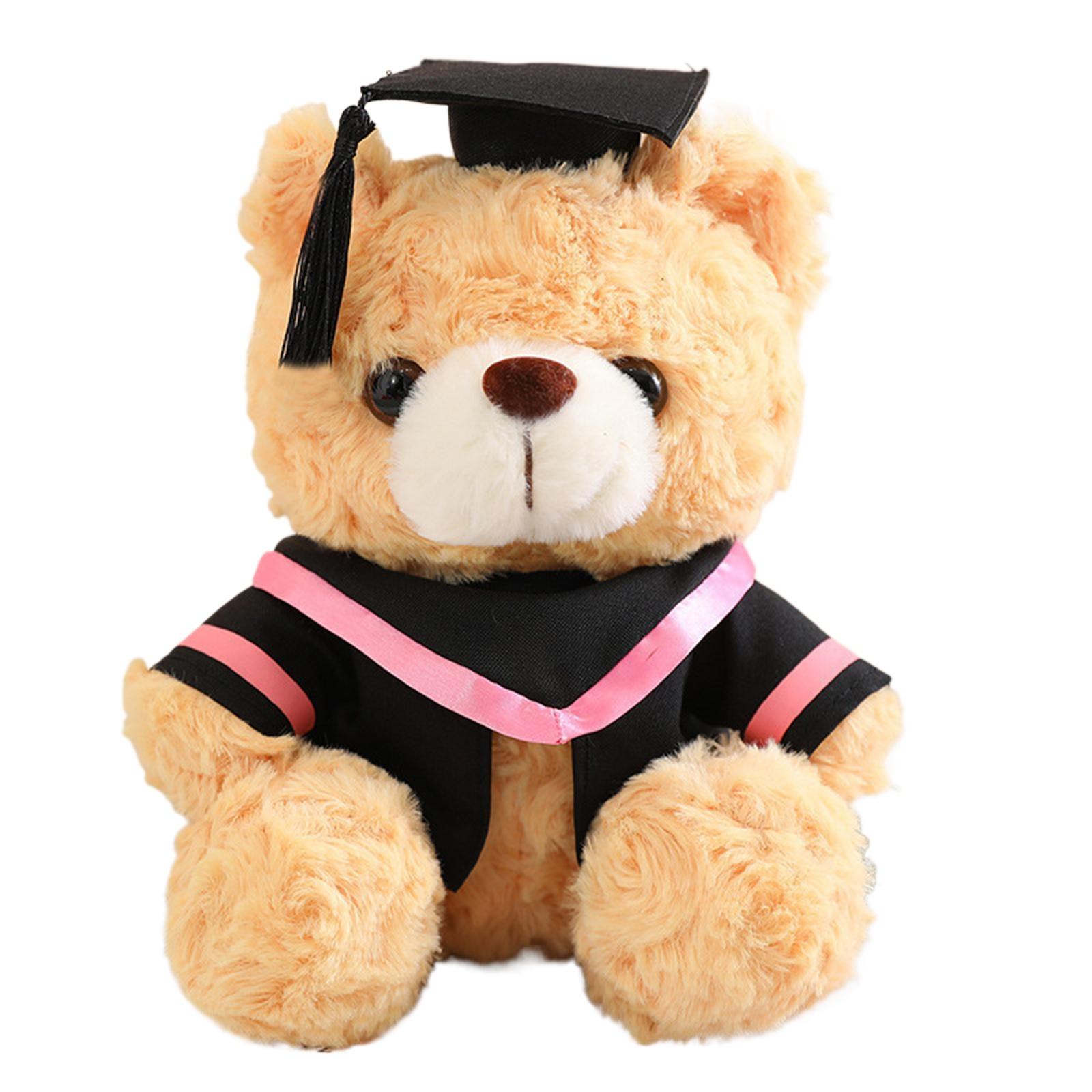 23cm Doctor Bear Plush Figure for Graduation Gown Graduate Plush Doctor Bear Plush Toy Graduation Gift