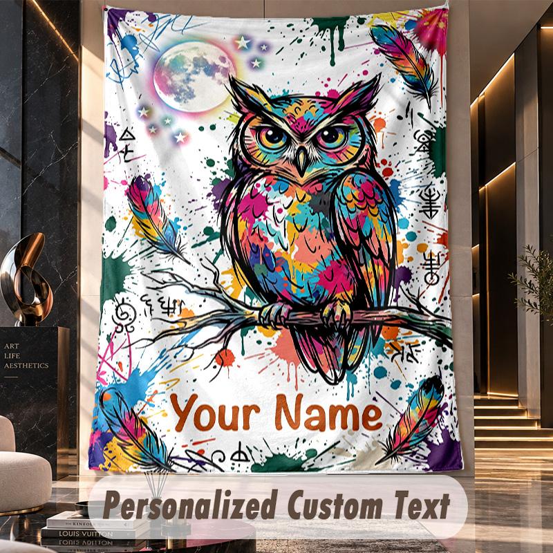 Colorful Mandala Patterns 2 Theme Wall Tapestry Customized With Name Text Personalized Hanging Tapestry For Bedroom Living Room Decor