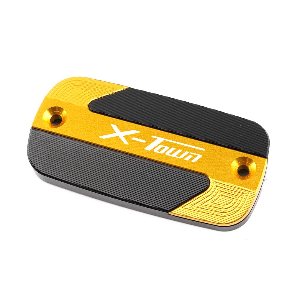 

Для Kymco Xtown X-Town 125i 300i X city 125 300 алюминиевый мотоцикл с ЧПУ переднего тормозного резервуара, крышка бака для жидкости, масляный бак Glod 1 pieces