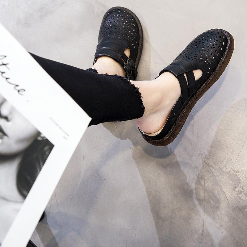 Винтажные сандалии 35 чёрный 5657₽