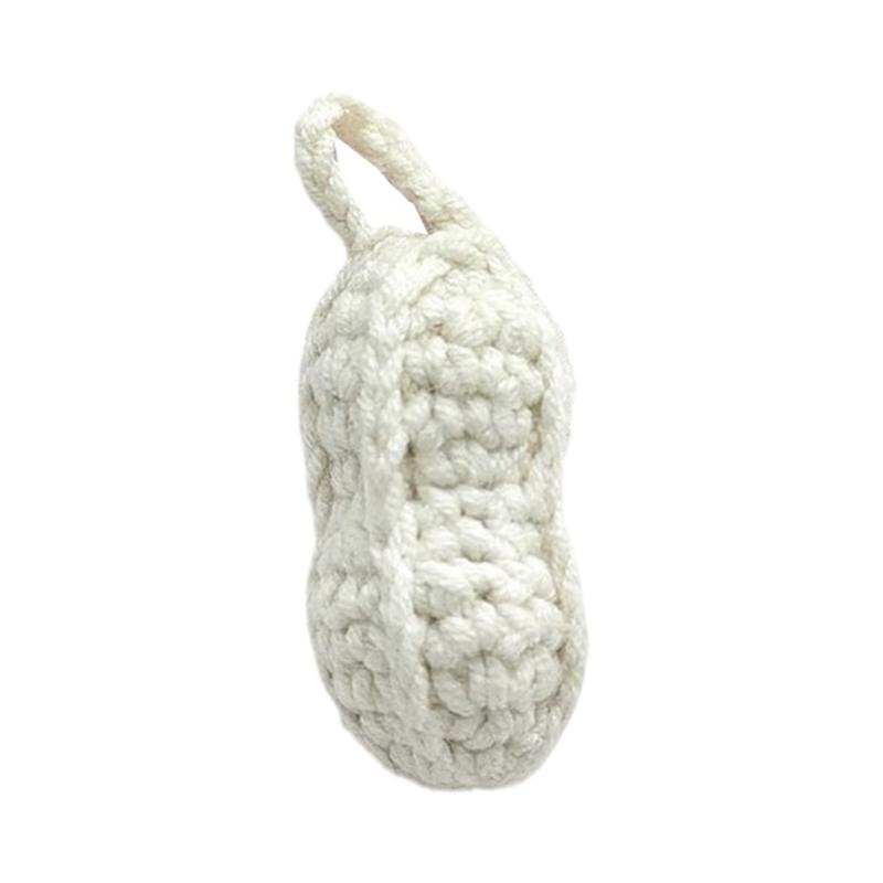Fashionable Handmade Keychain Accessory Wool Crochted Fruit Pendant Accessories Stylish Women Girls Bag Decoration