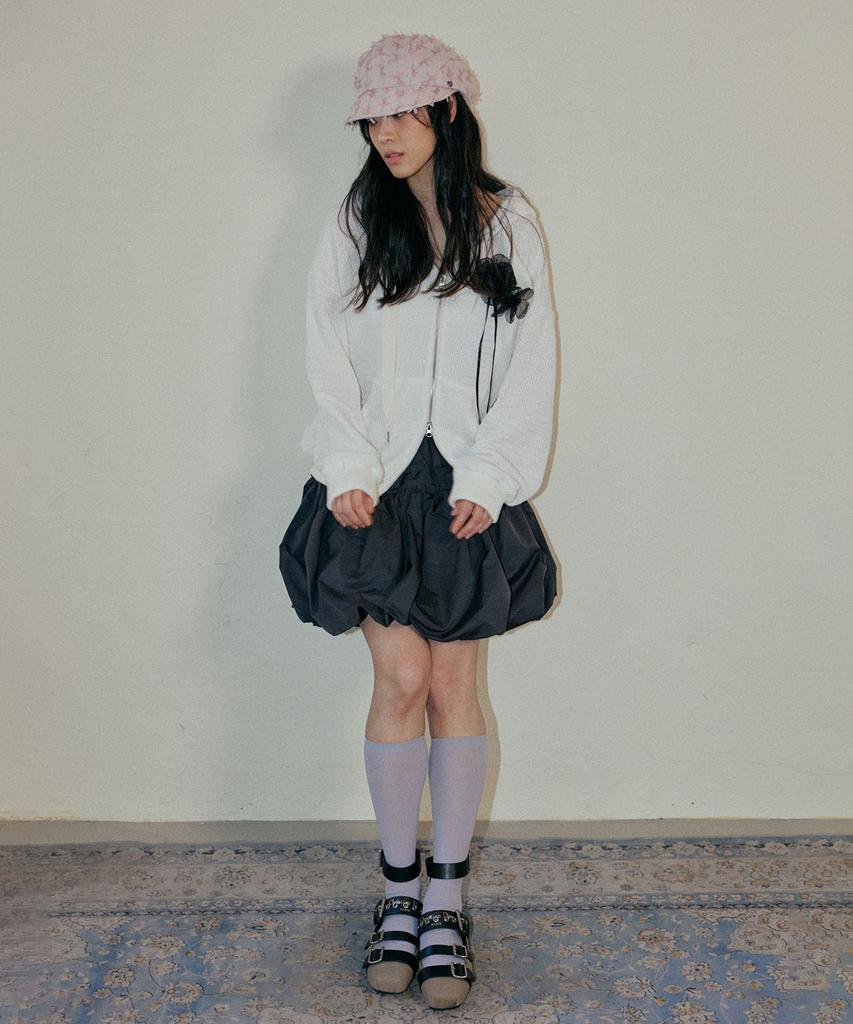 HOKUSPOKUS Puff Balloon Skirt_Charcoal