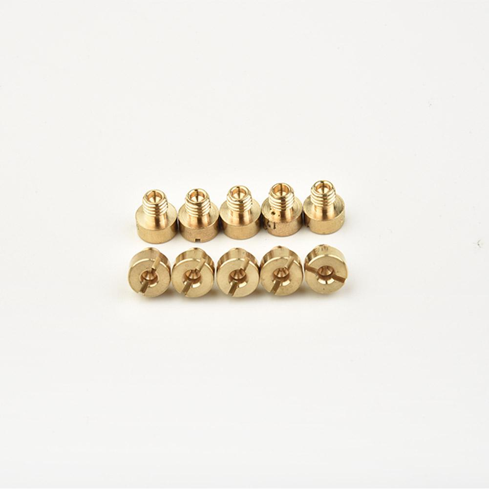 For Mikuni Main Jets Set 10pcs for VM22 VM24 VM26 VM30 Carburetors Fit 125cc 150cc 200cc 250cc Engine Types Thread M5x0 75mm Carburetors Jets 7