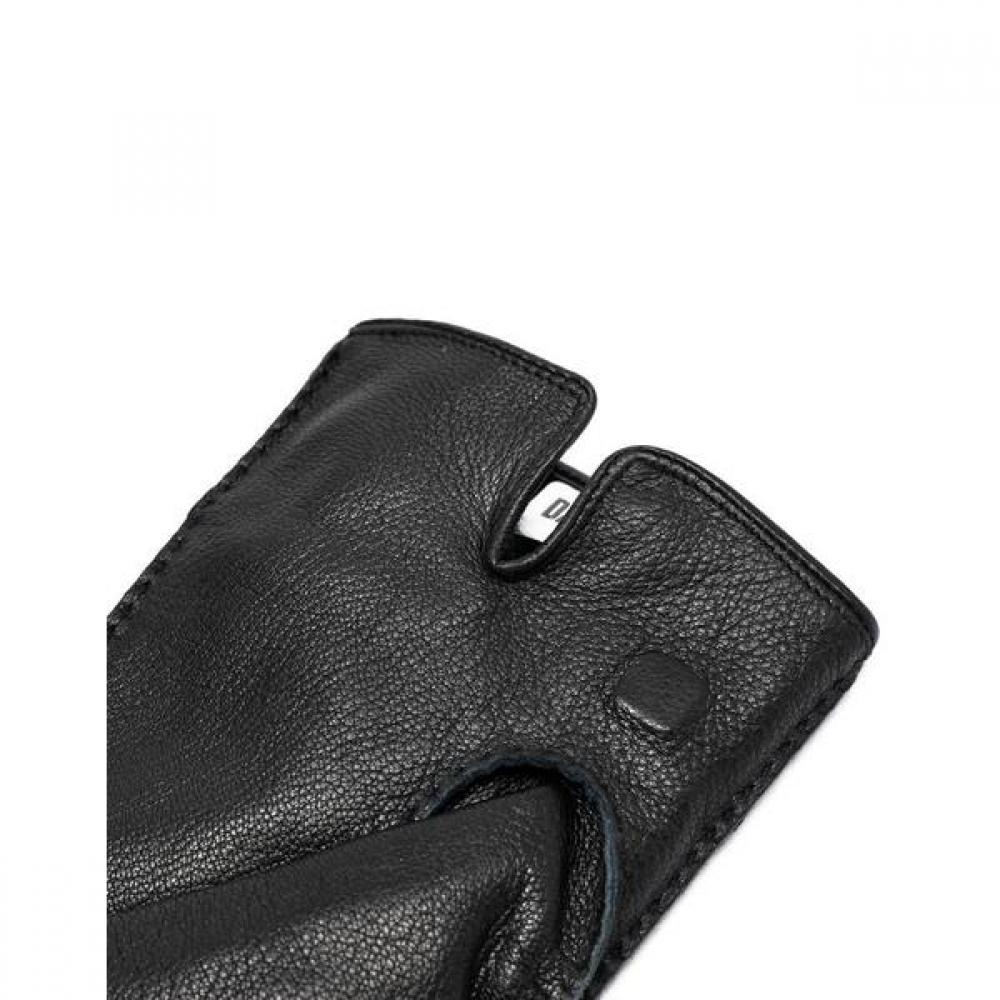 Daks Men S Black Goat Leather Stitch gloveS Dcgv8f170bk