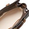 MICHAEL KORS Hamilton Moderne Presbyopia printed metal accessories tote bag, artificial leather, crossbody handbag, large size, women's dark brown
