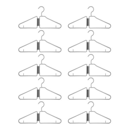 10/20Pcs Coat Hanger Foldable Thickened Strong Load-Bearing Anti-Slip Shoulder Design Small