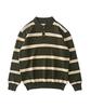 ANALOG MOOD Modern Striped Knit (Khaki)