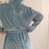Women's Two-piece Casual Long Sleeved Hot Diamond Diamond Velvet Sports Casual Set