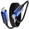 240W Dual USB C Cable Fast Charging Nylon Braided Type-C to Type-C Data Cord for Samsung Huawei Xiaomi Laptop Phone